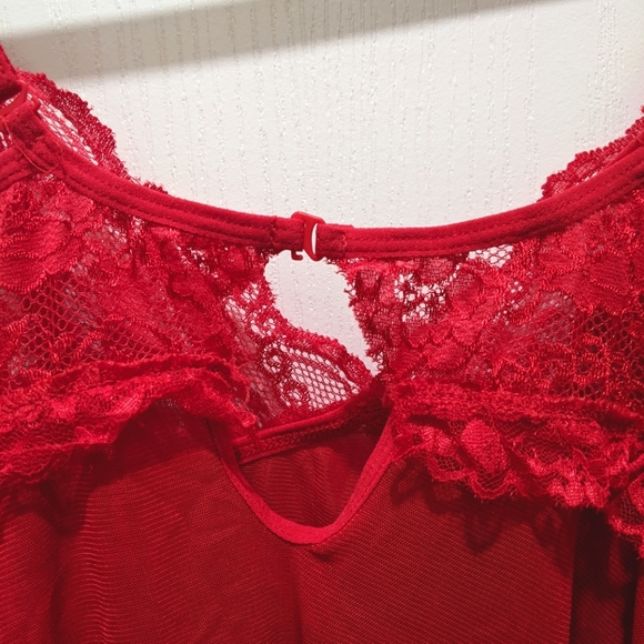 2/$45 Lingerie Lace and Netting Slip Dress - Picture 7 of 8
